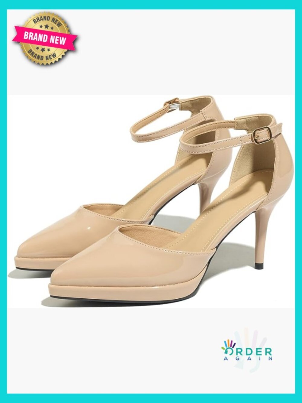 Stiletto Heeled Sandals Pumps Pointed Toe Shoes for Women